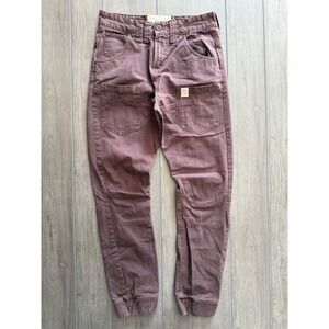 Bellfield Cargo Pants Dusty Rose Jogger Style Waist Size 28